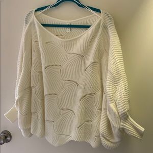 Loose scalloped sweater